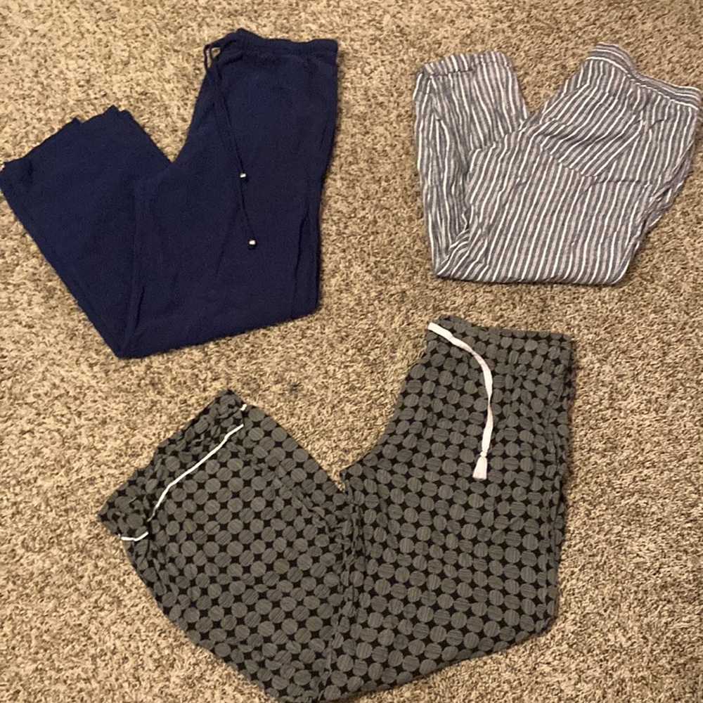 LOT of 3 pairs of Pajama Bottoms womans
